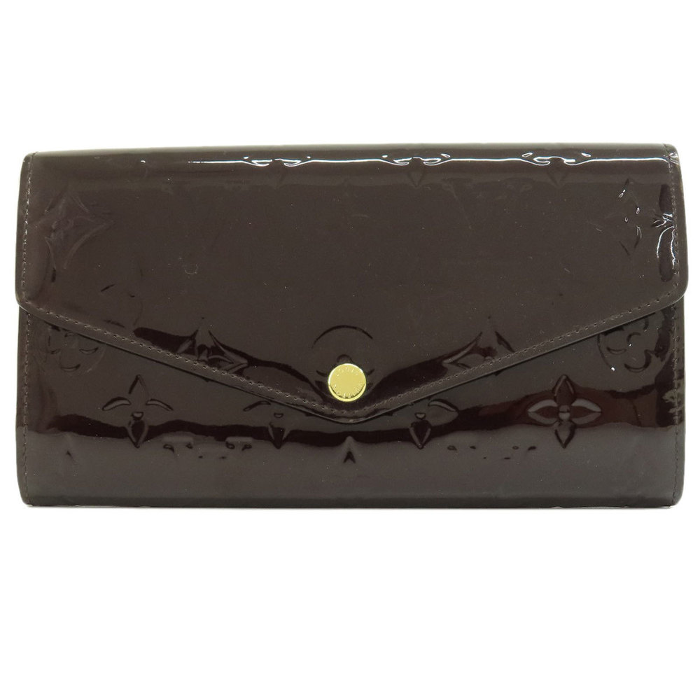 Louis Vuitton Portefeuille Sarah Long Wallet With Coin Purse Vernis